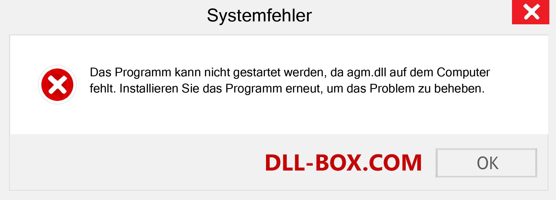 agm.dll-Datei fehlt?. Download für Windows 7, 8, 10 - Fix agm dll Missing Error unter Windows, Fotos, Bildern